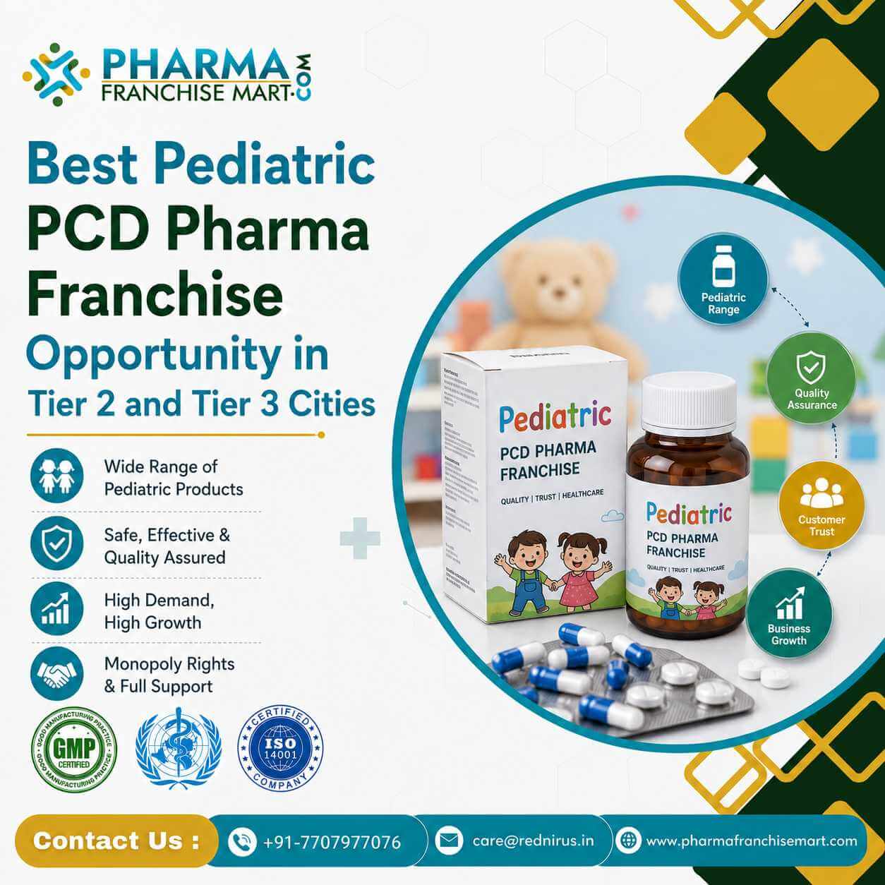 Best Pediatric PCD Pharma Franchise Opportunity
